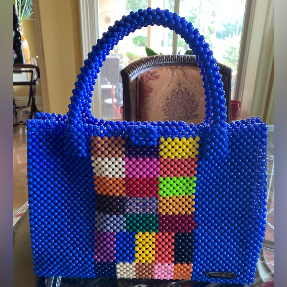 NWOT Adepa Pieces Designer Bedded Bag from Accra, Ghana